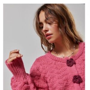 Kimchi Blue Blossom Knit Cardigan